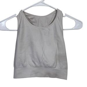 NVGTN White High Neck Medium Impact Sports Bra